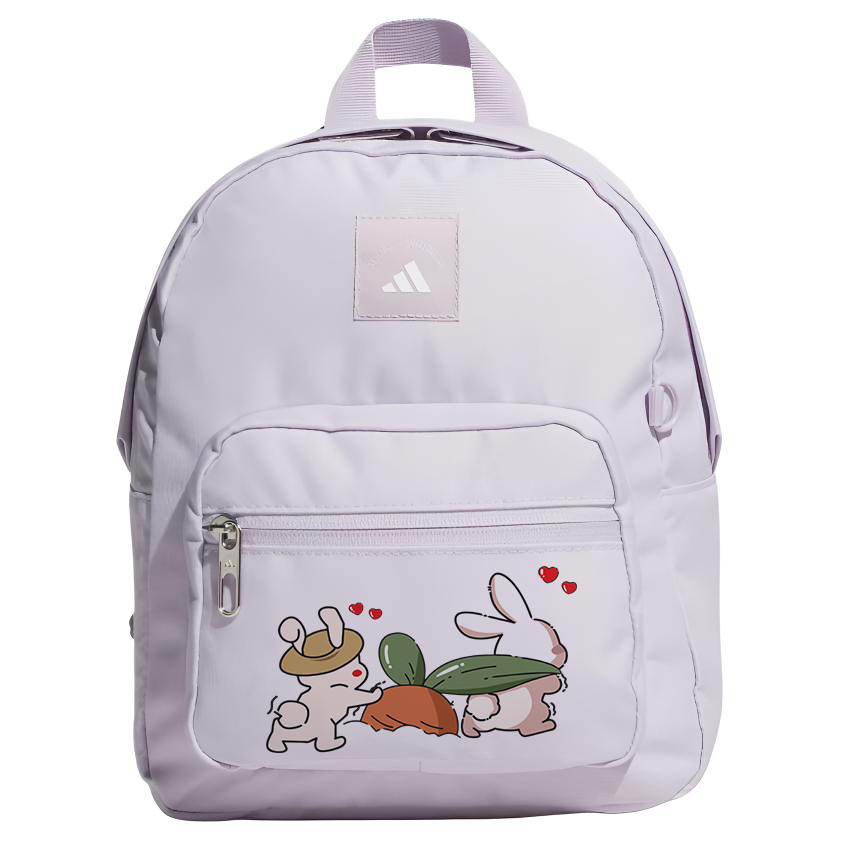 

Adidas Миниатюрный рюкзак с принтом для женщин светло-фиолетовый, Rabbit