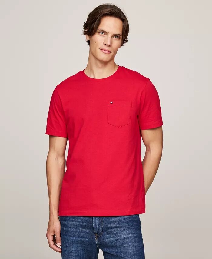 

Мужская футболка Essential Solid с карманом Tommy Hilfiger, белый