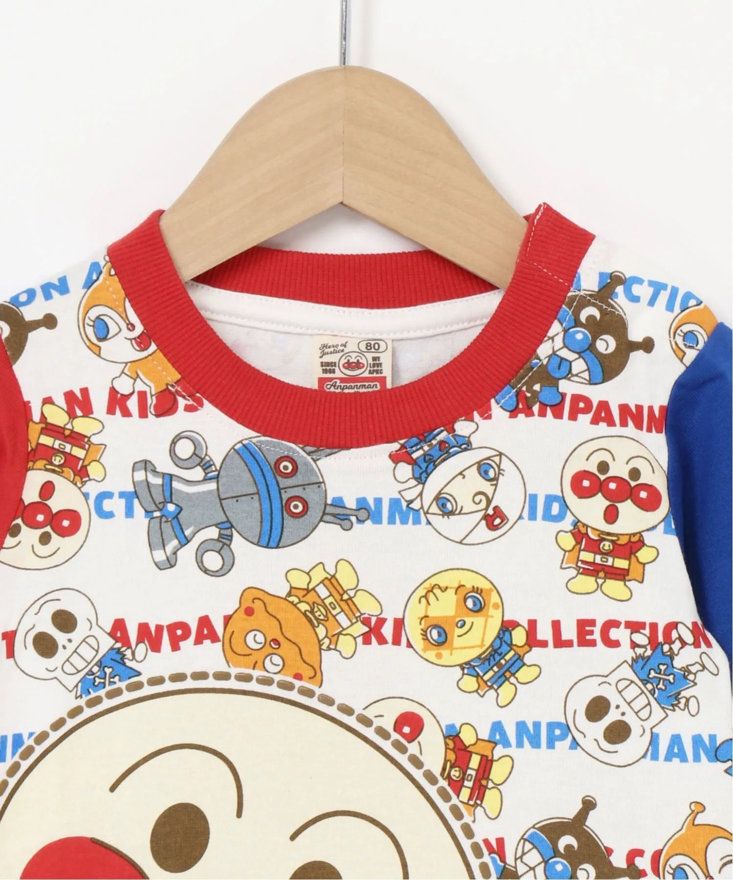 Детская коллекция ANPANMAN / (K) Футболка с длинными рукавами с рисунком в стиле чиби. Anpanman Kids Collection, multicolor — фото 4