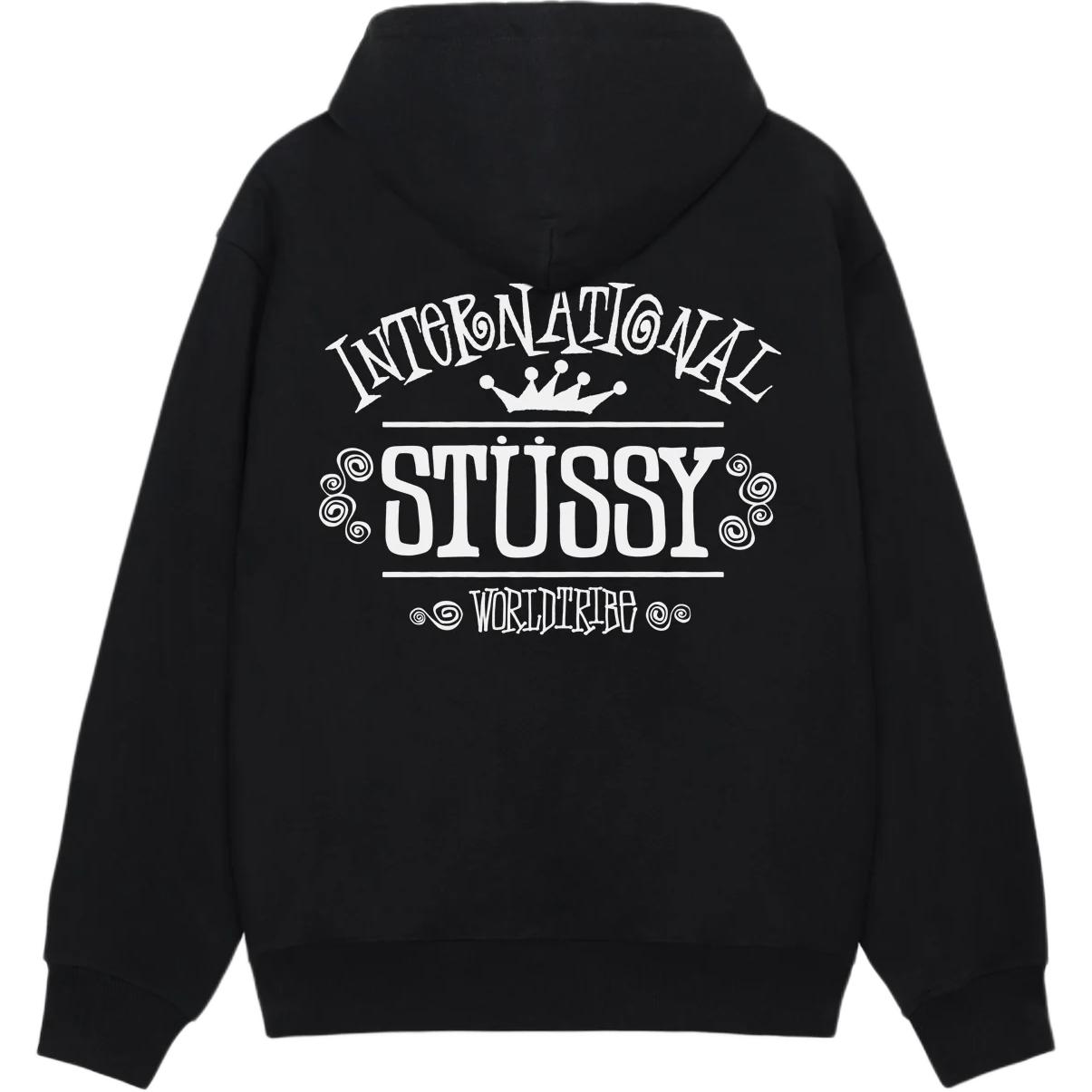 

Всемирная худи на молнии Stussy, черный