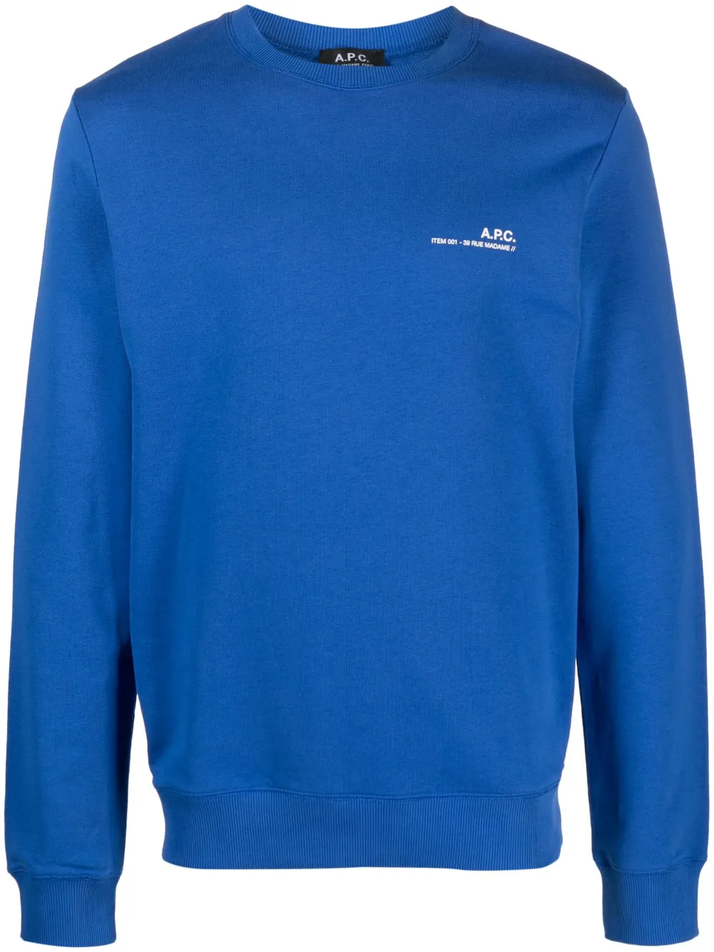 

Толстовка Item с логотипом A.P.C., синий