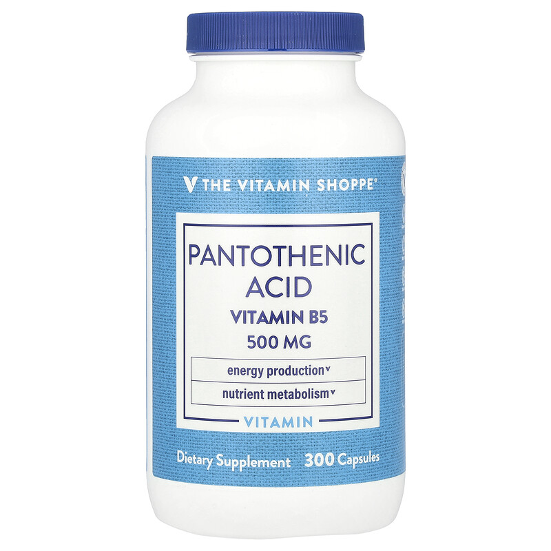 

The Vitamin Shoppe, Пантотеновая кислота, витамин B5`` 300 капсул
