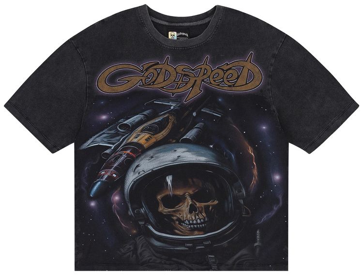 

Футболка Godspeed Space Traveler T-Shirt 'Black Wash', черный