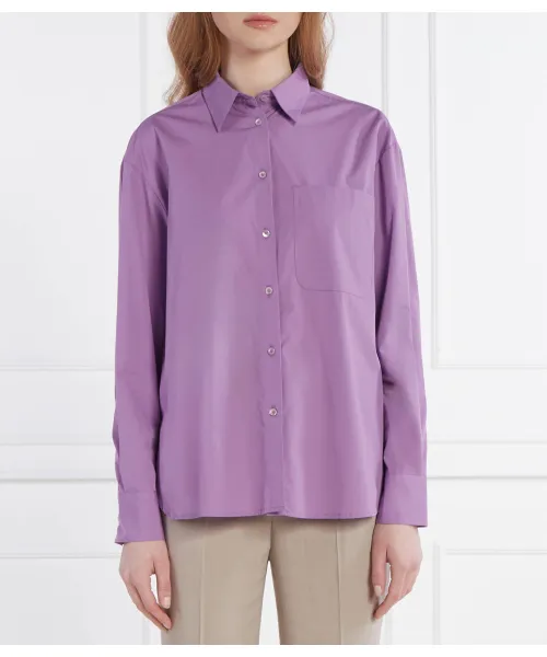 

Велюровая рубашка Regular fit Max&Co., фиолетовый