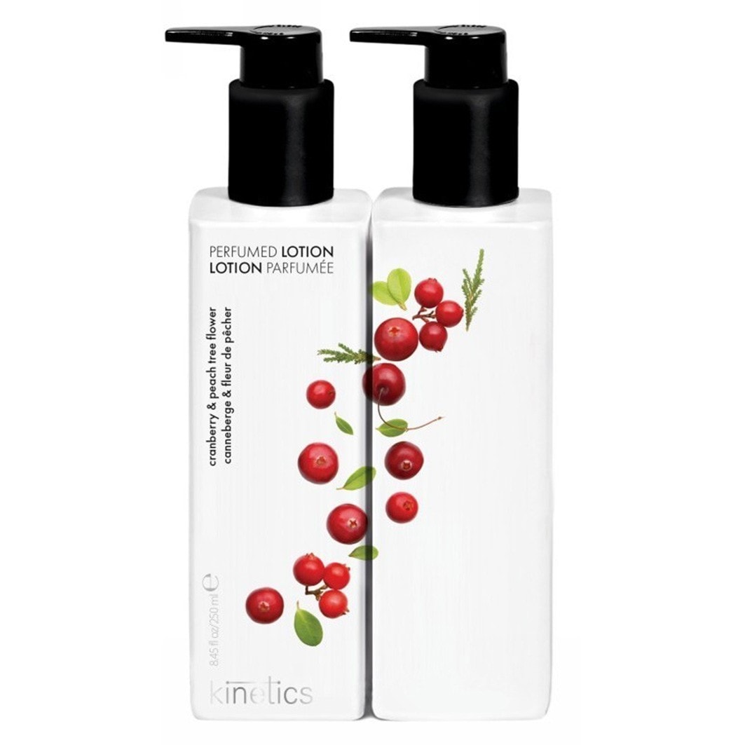 

Лосьон для рук hand & body perfumed lotion cranberry & peach tree flower Kinetics, объем 250 мл.