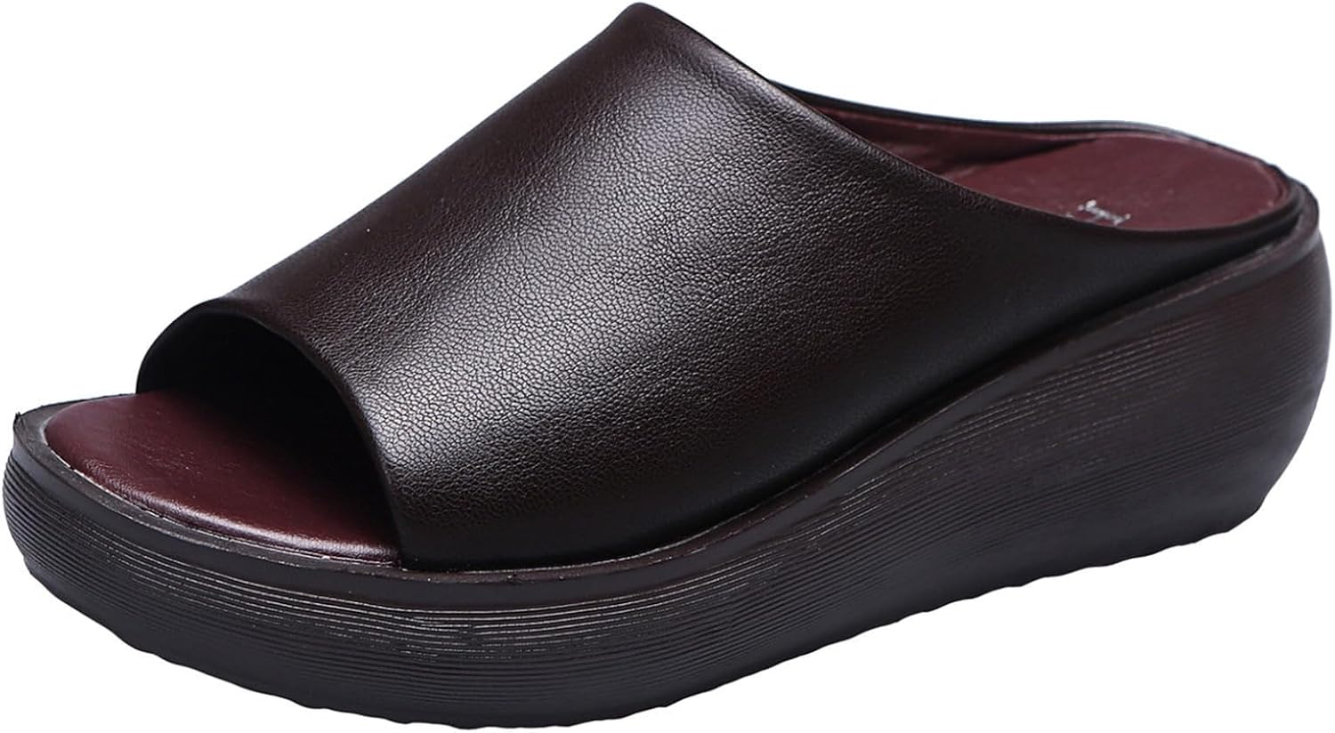 

Ортопедические сандалии для женщин, удобные ортопедические кожаные сандалии на танкетке, с подошвой-платформой, слайдеры с поддержкой свода стопы, летние элегантные и повседневные сандалии для прогулок, пляжная обувь для отпуска Generic, коричне...