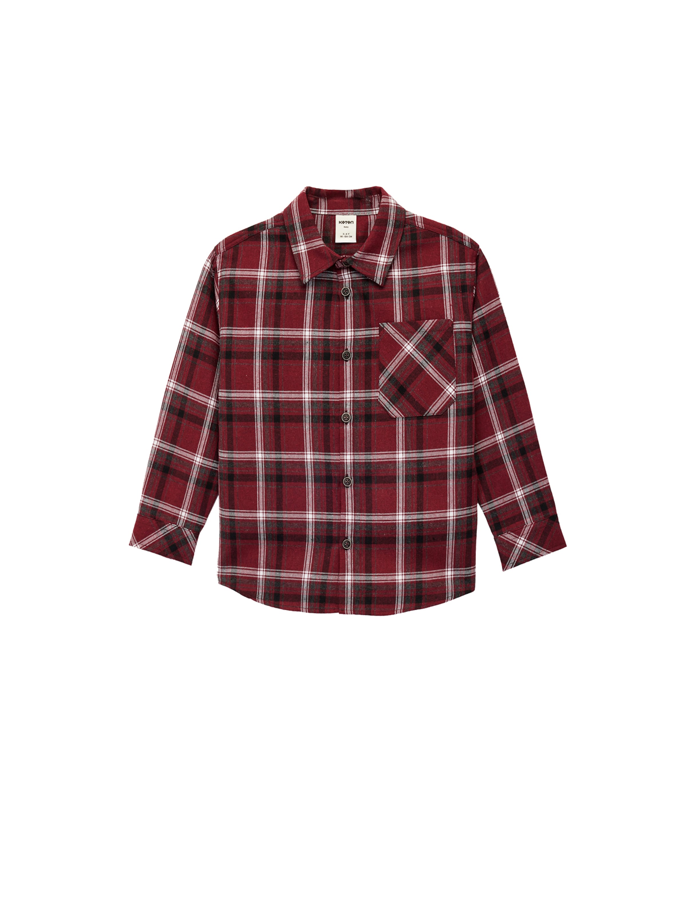 

Koton Рубашка на пуговицах Regular fit в цвете бордо