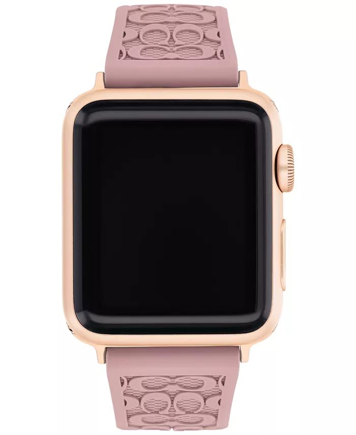 

Розовый ремешок Apple Watch из резины 38/40/41 мм COACH
