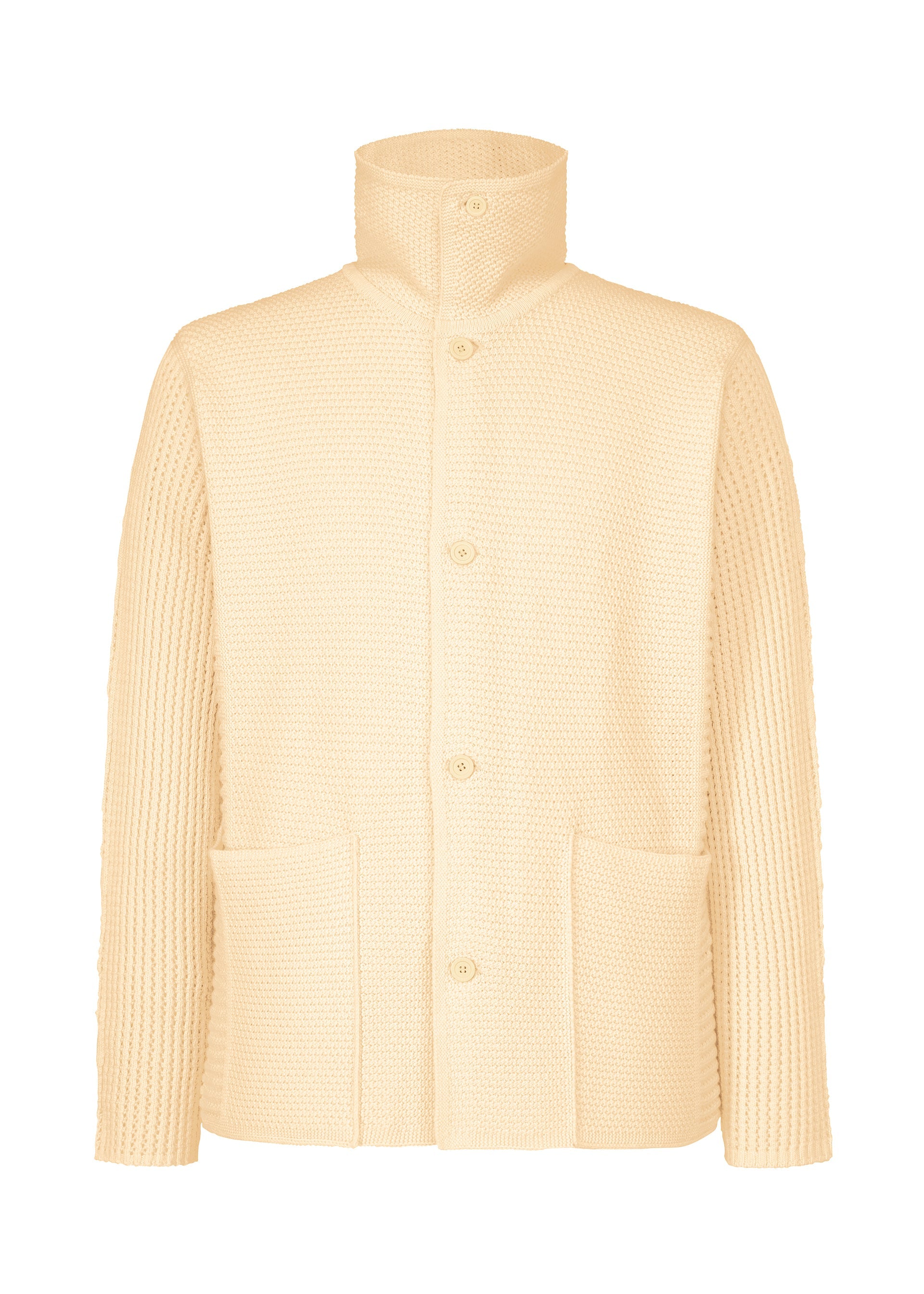 

Куртка rustic knit Homme Plissé Issey Miyake, белый