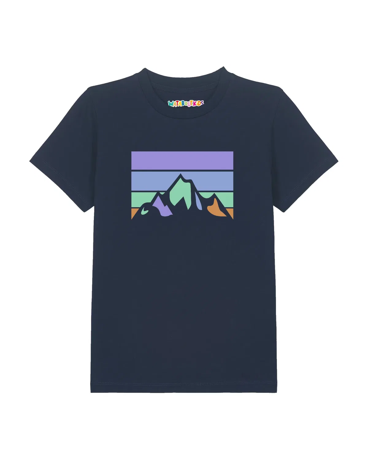 Футболка 'Landscape' Watabout.Kids, Navy/Turquoise