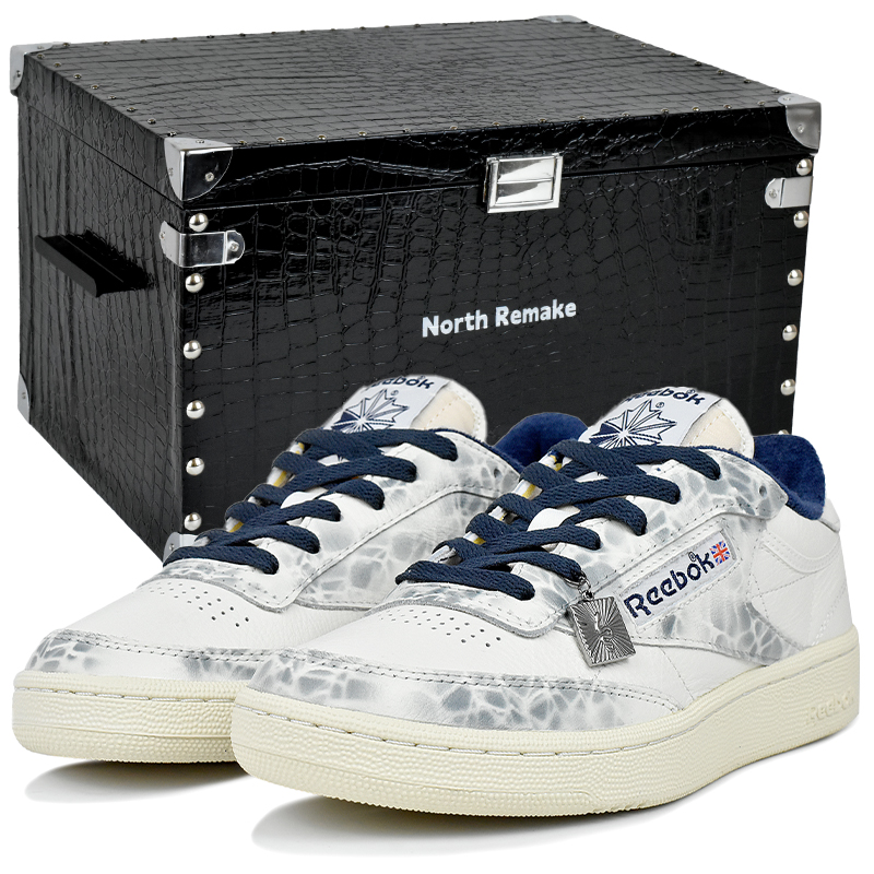 

Кроссовки для скейтбординга CLUB C 85 VINTAGE Unisex White с устойчивым к истиранию верхом Reebok, Mist Realm-Gift Box 4