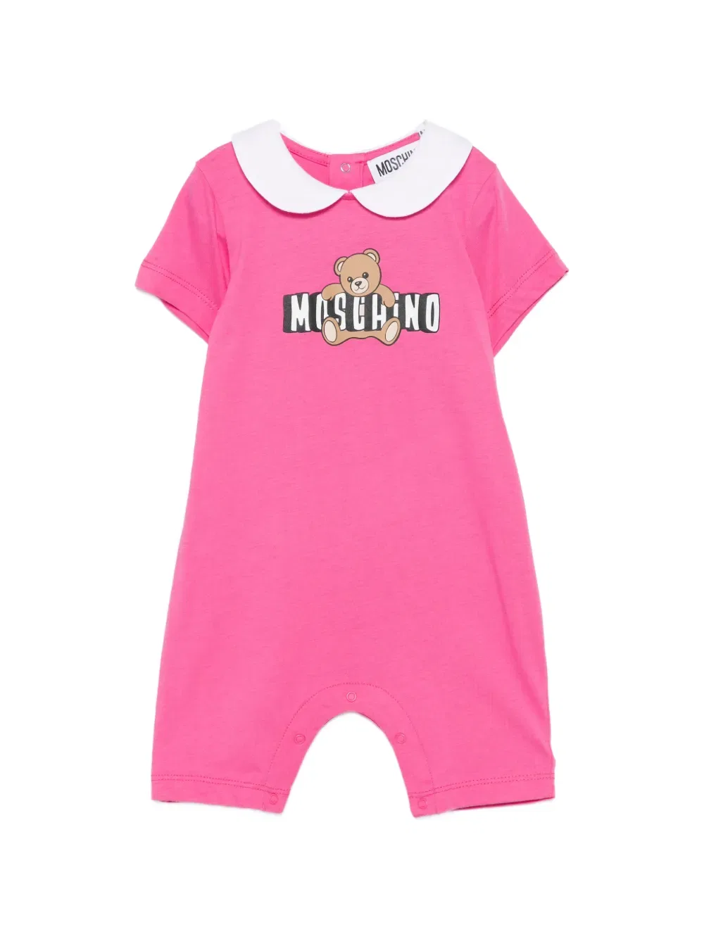 Комбинезон с воротником Питера Пэна Moschino Kids, розовый