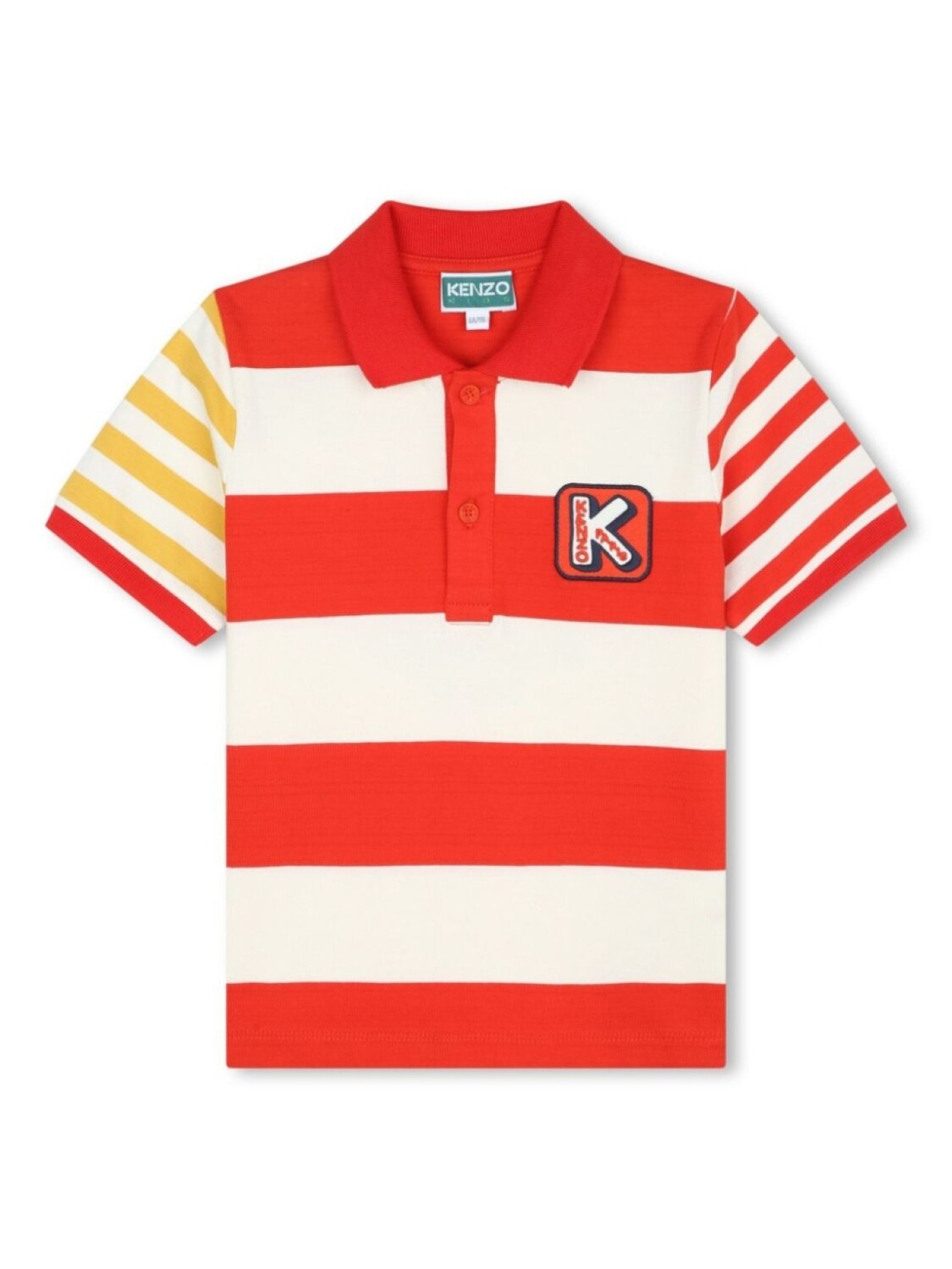 

Kenzo Kids рубашка поло в полоску, красный