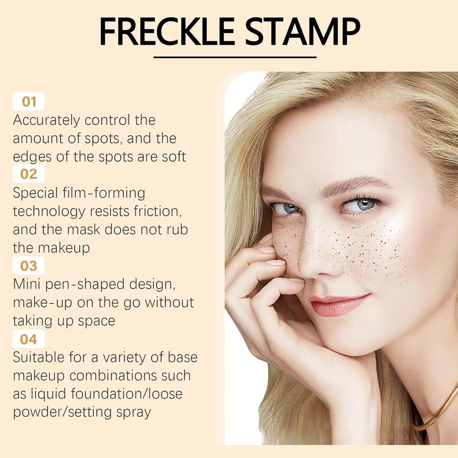 Ручка для веснушек натуральный эффект Waterproof Freckle Pen 0.08 кг — фото 4
