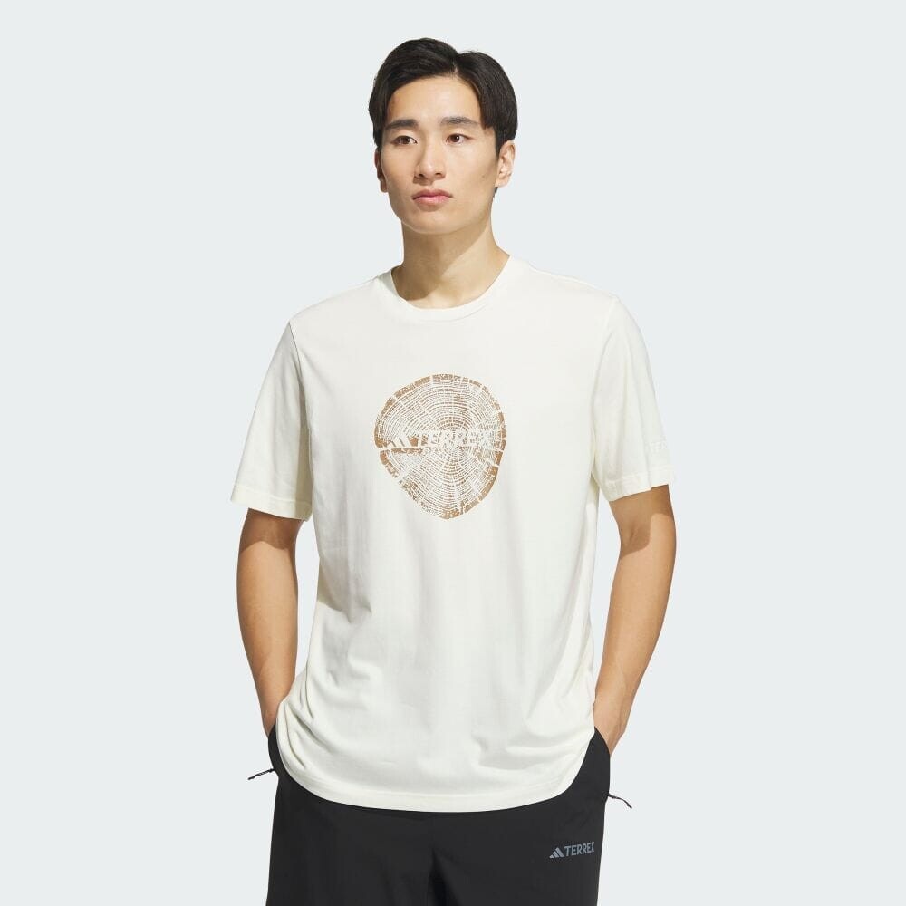 

Футболка Adidas Big Logo Polygiene 180 GSM Short Sleeve T-Shirt, цвет Ivory