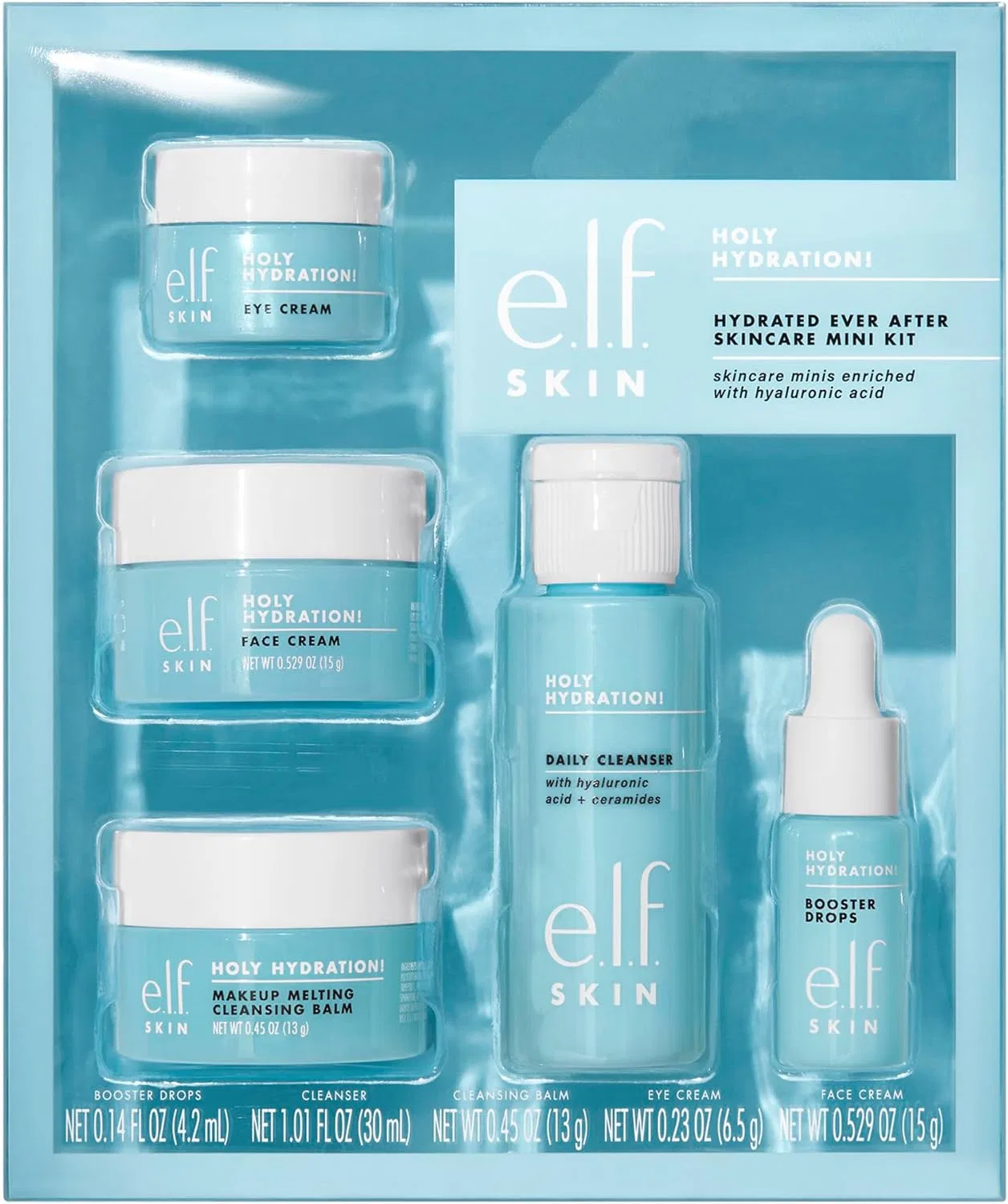 Набор для ухода за кожей Holy Hydration e.l.f. 5 предметов 2.35 fl oz