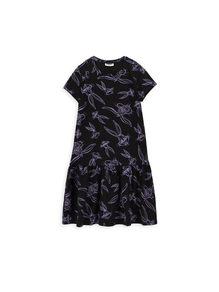 

Платье MOKIDA Kleid mit kurzen Ärmeln LOONEY TUNES, черный