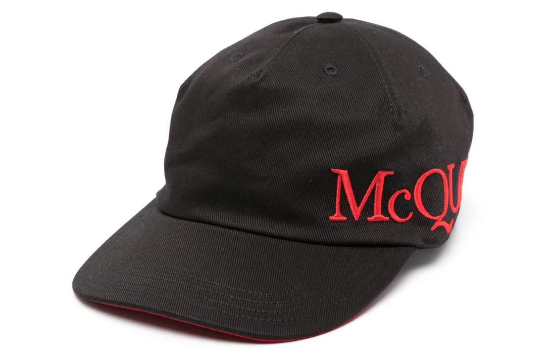 

Alexander McQueen Бейсболка с вышитым логотипом, Black