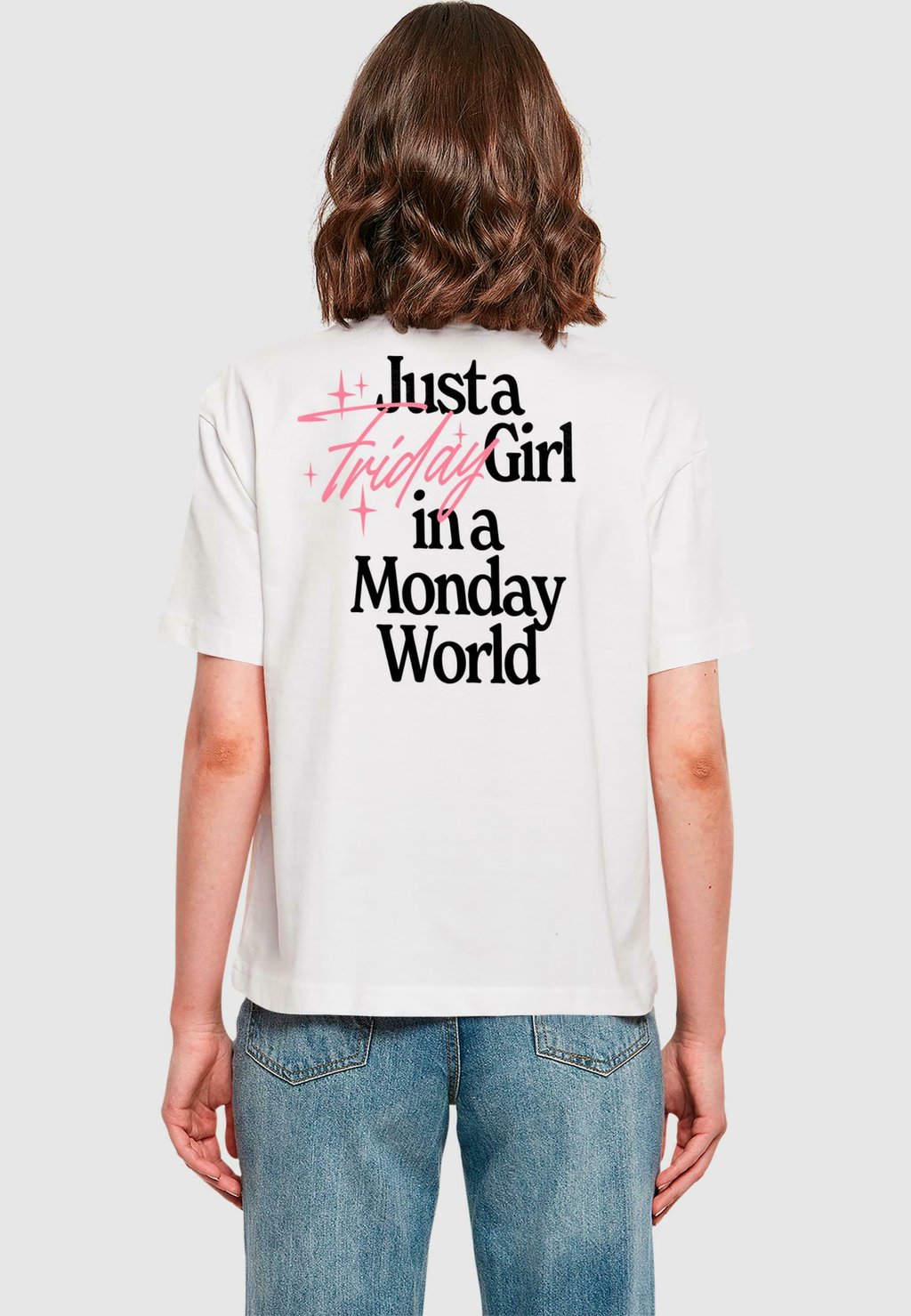 

Футболка с принтом FRIDAY GIRL TEE Mister Tee, белый