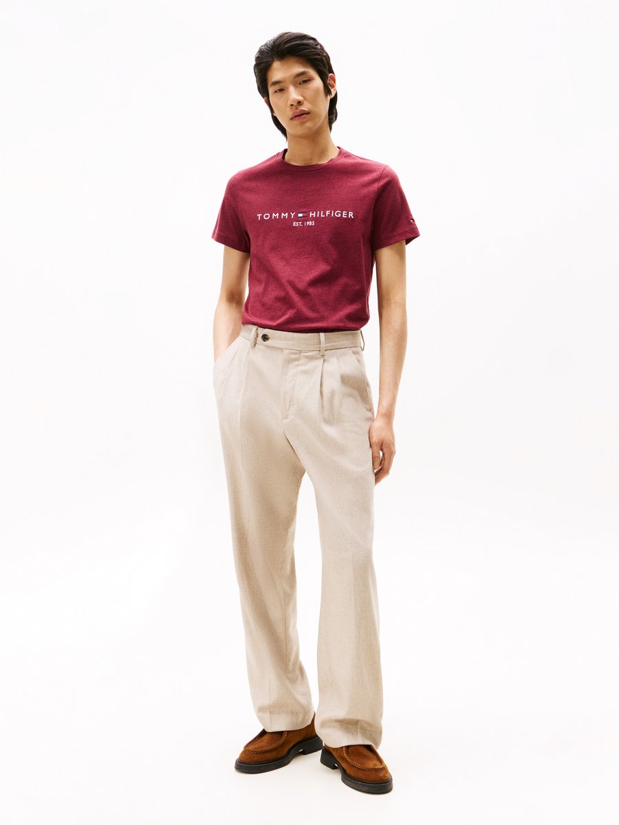 Футболка Tommy Hilfiger TOMMY LOGO TEE, Deep Rouge Heather/Red — фото 2