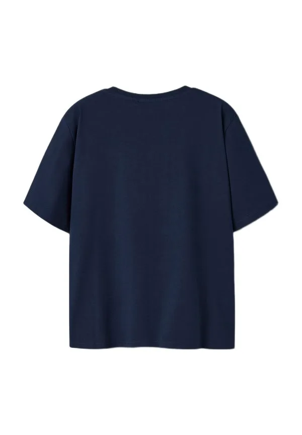 Футболка kfdymir с принтом в виде коробочек с вышивкой Name It, Navy Blazer — фото 2
