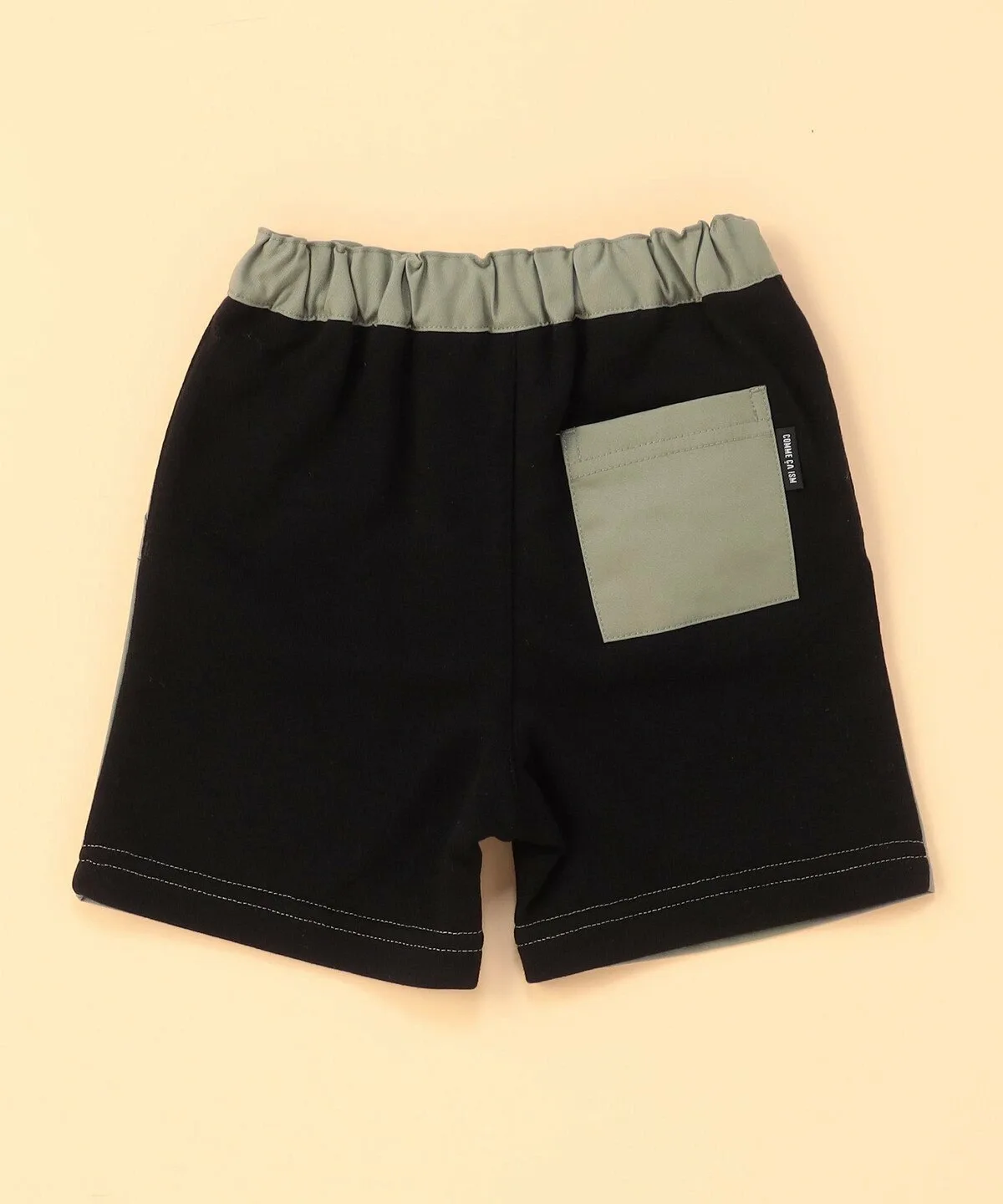 Джинсовые брюки с застежкой (размер baby) Comme Ca Ism, Light khaki x black — фото 2