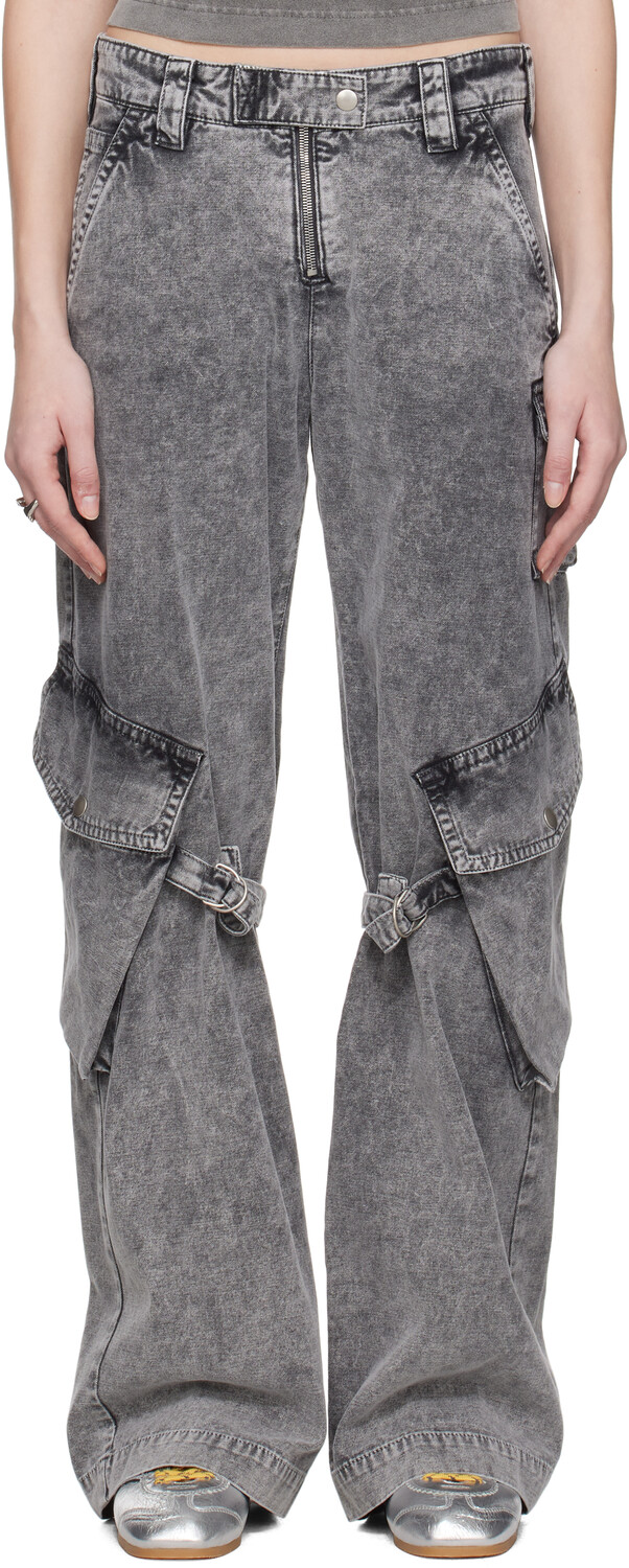 

Брюки-карго из серой парусины Acne Studios