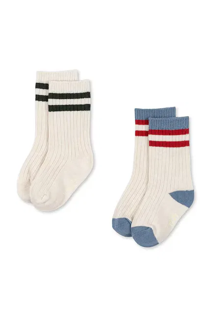 Носки детские 2 шт RIB SOCKS Konges Sløjd, бежевый