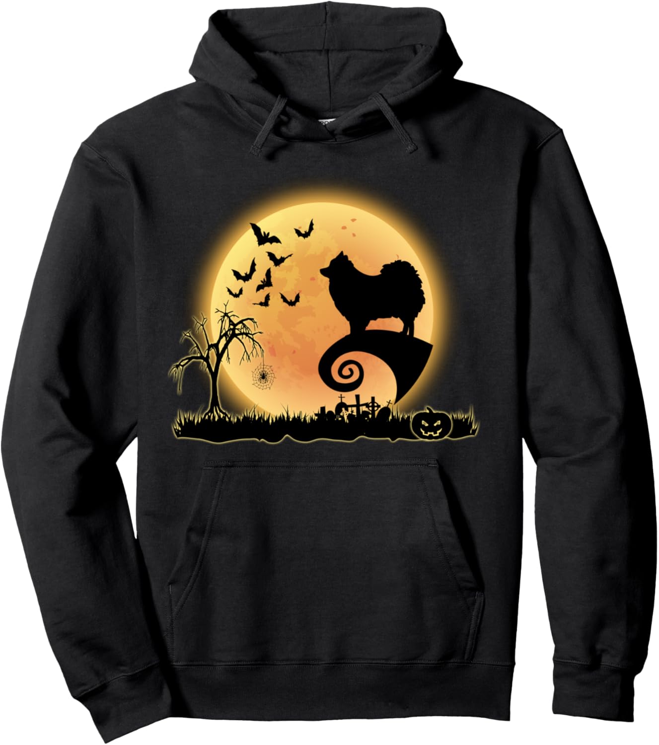 

Забавная толстовка с капюшоном в виде собаки породы померанский шпиц Страшная луна на Хэллоуин, черная Pomeranian Dog Scary Halloween Costume, Черный, Забавная толстовка с капюшоном в виде собаки породы померанский шпиц Страшная луна на Хэллоуин, черная P