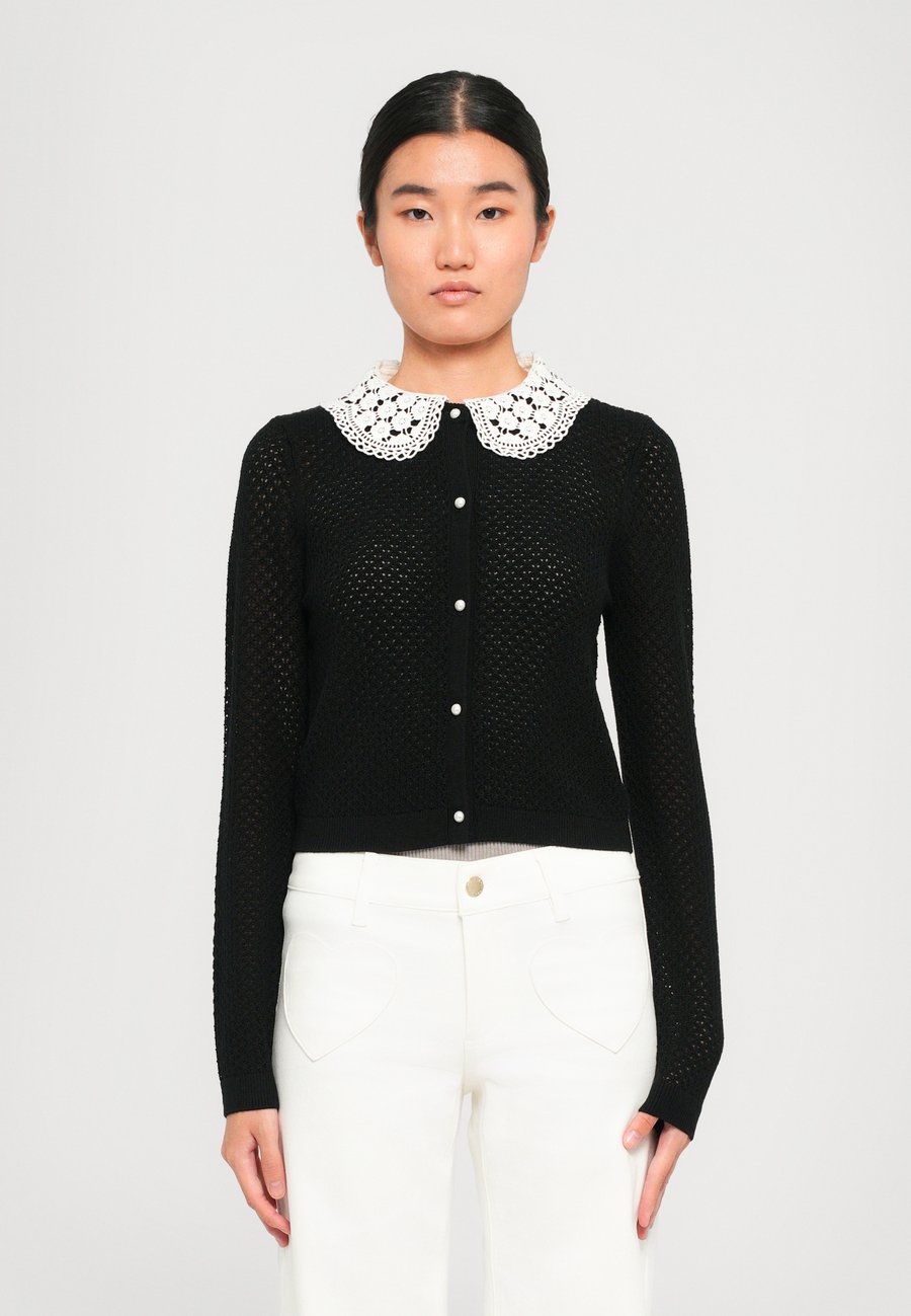 

Кардиган Alice + Olivia CARSON W COLLAR, Black