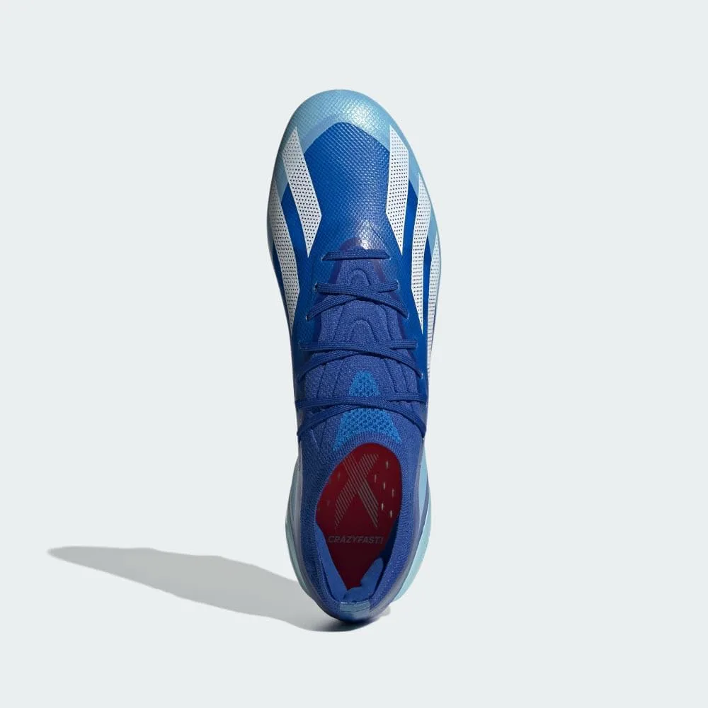Кроссовки Adidas для взрослых унисекс X Crazyfast.2 для твердой поверхности, белый/красный — фото 3