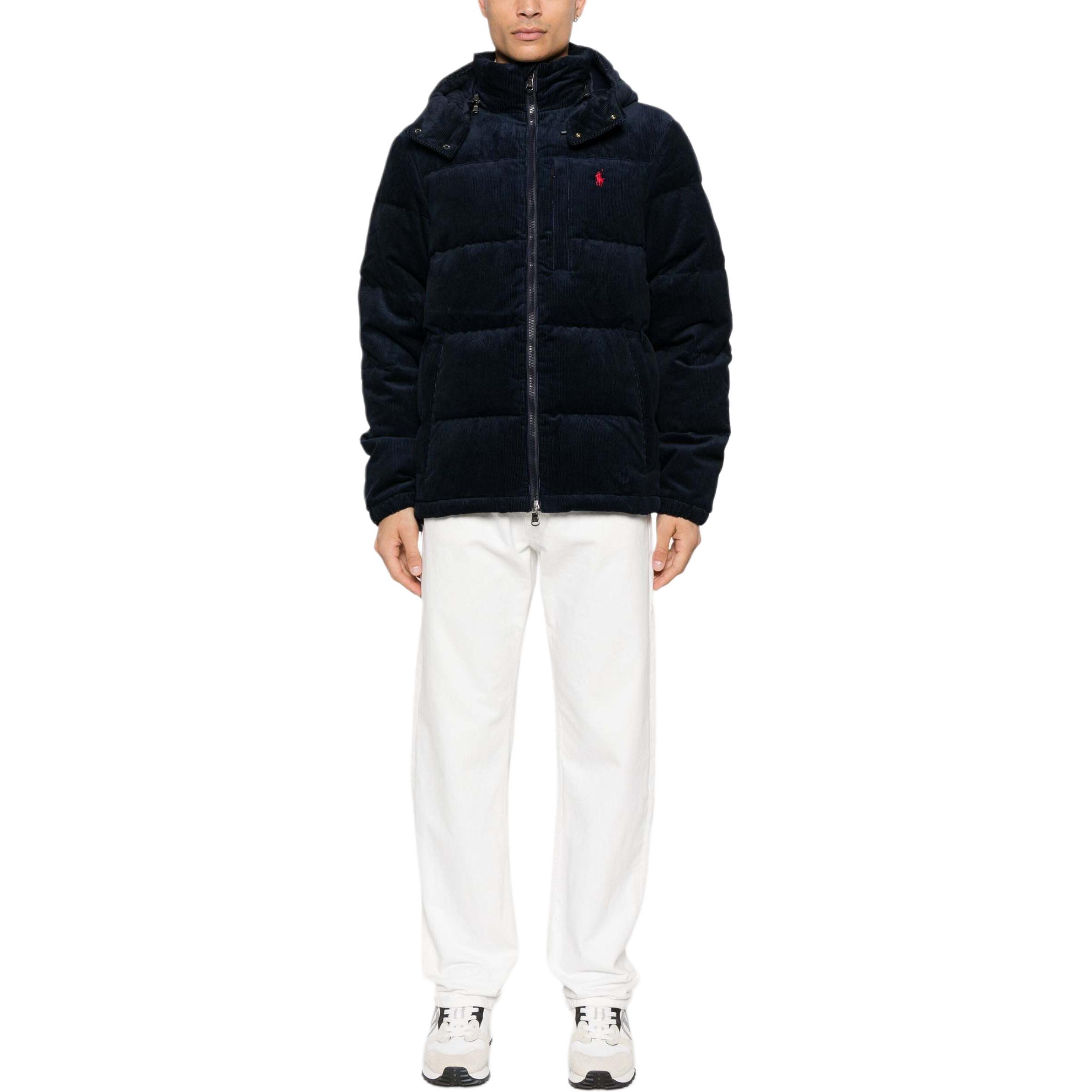 Polo Ralph Lauren Застёгивающаяся на молнию утеплённая куртка с капюшоном, Marine Blue — фото 3