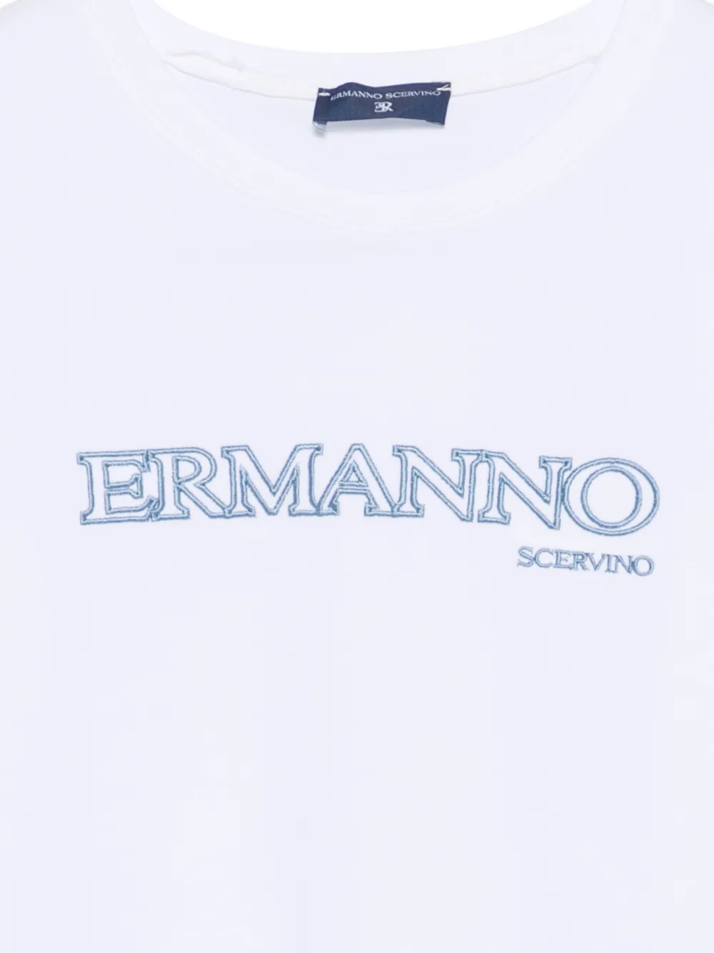 Футболка с вышивкой Ermanno Scervino Junior, белый — фото 3