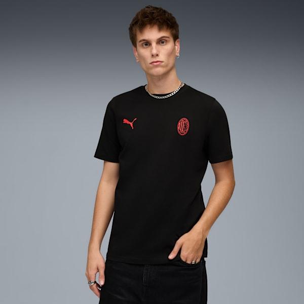 

Мужская футбольная футболка Ac Milan Soccer Essentials Puma, черный