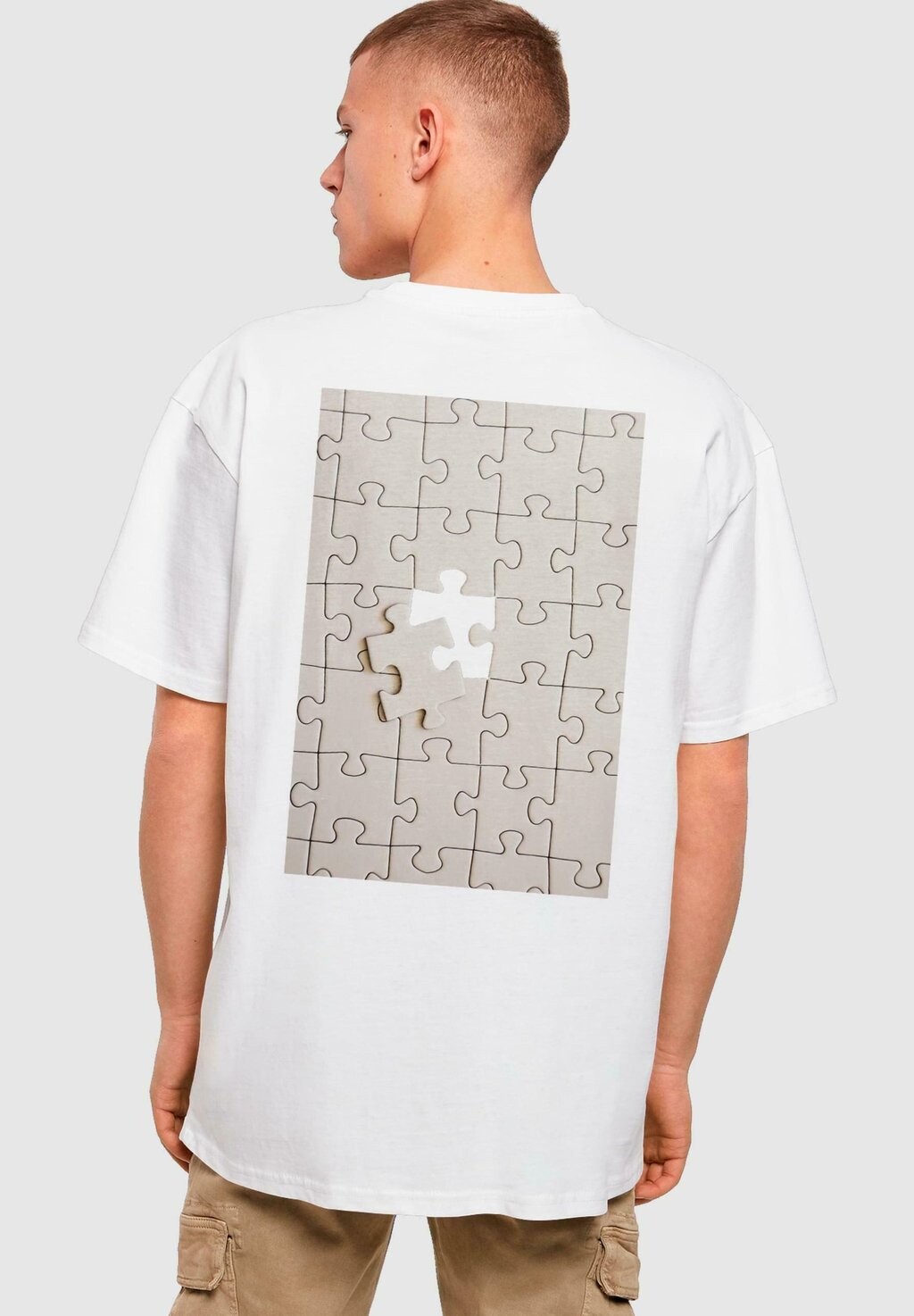 

Футболка с принтом Missing Peace Heavy Oversize Merchcode, белый