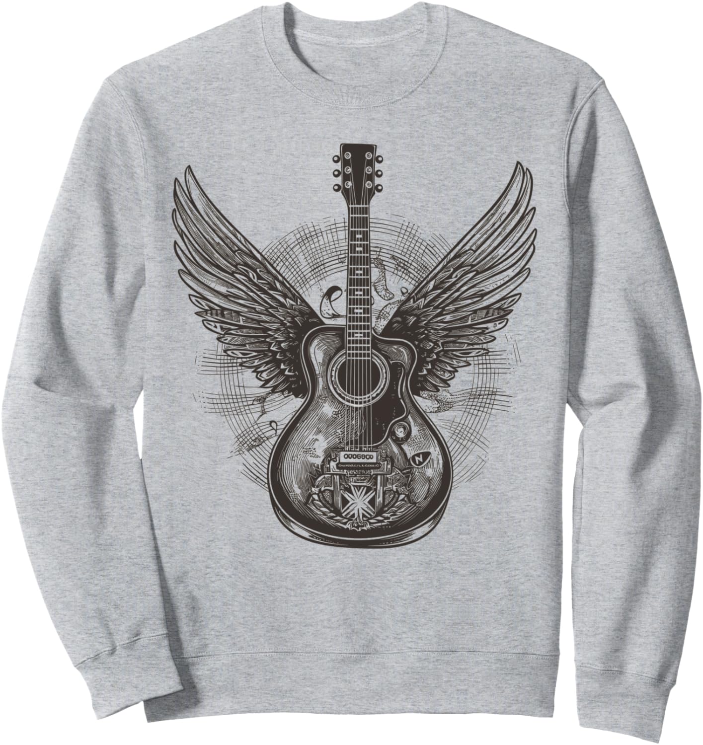 

Толстовка с изображением гитары и надписью «Я люблю гитару», серая Rock And Roll Music Festival Lovers I Women & Men