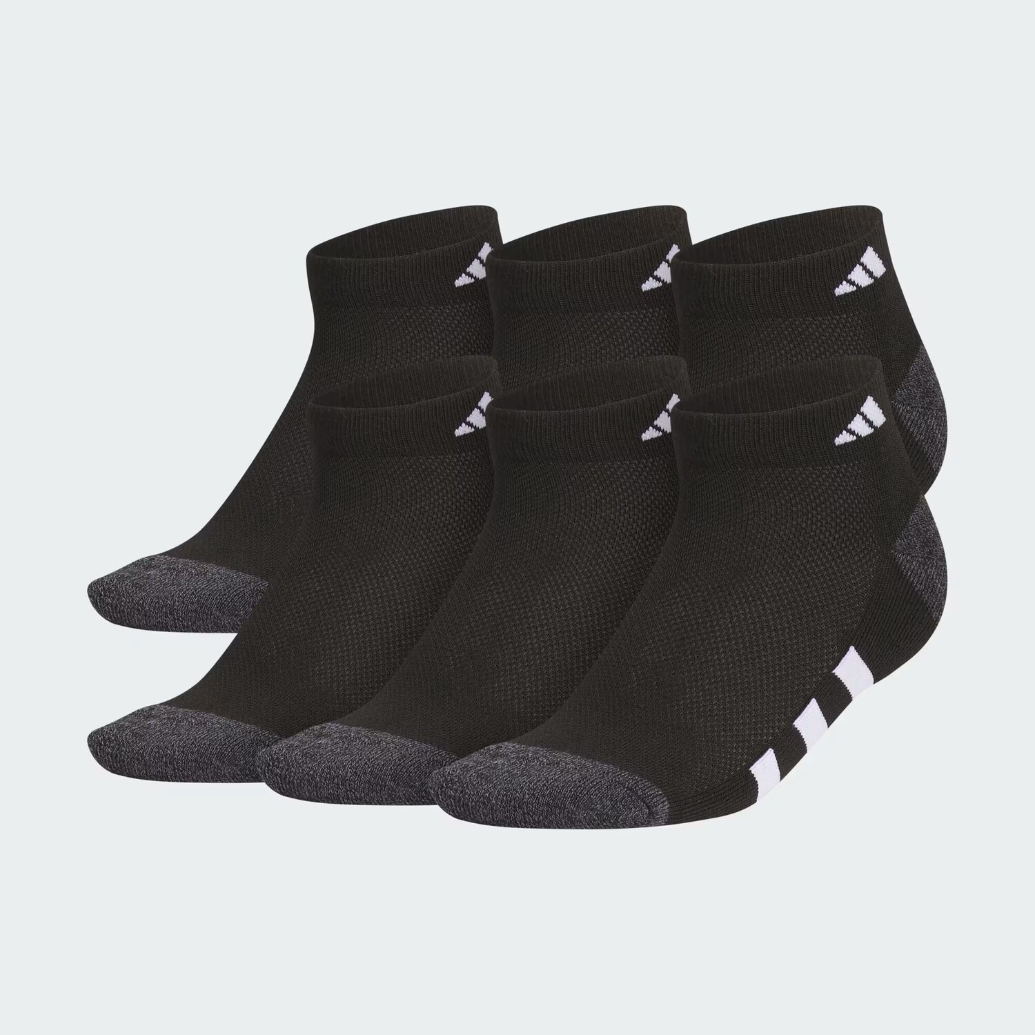 

Комплект спортивных мягких носков с низкой посадкой, 6 шт., для детей Adidas, Black/Onix/White
