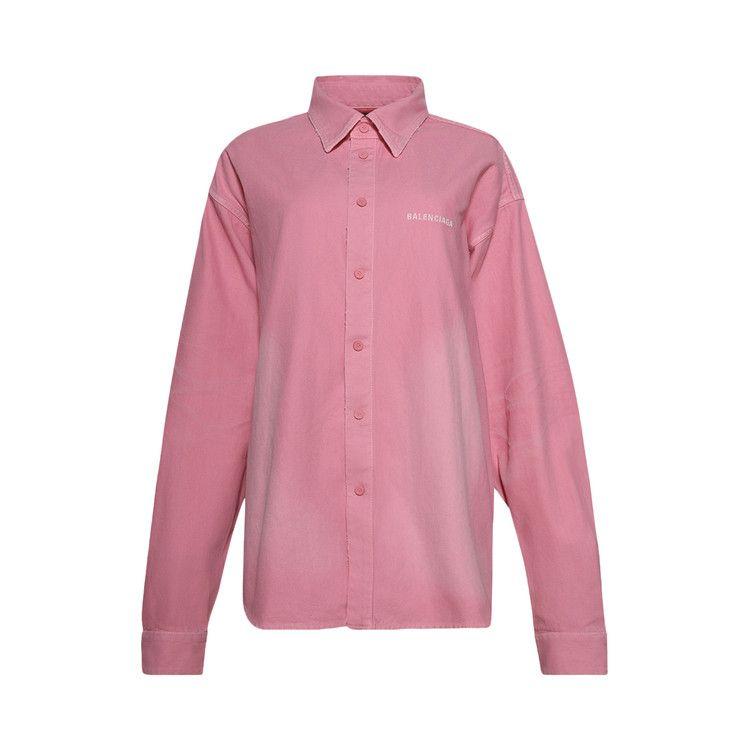 

Куртка Balenciaga Denim Overshirt, Baby Pink