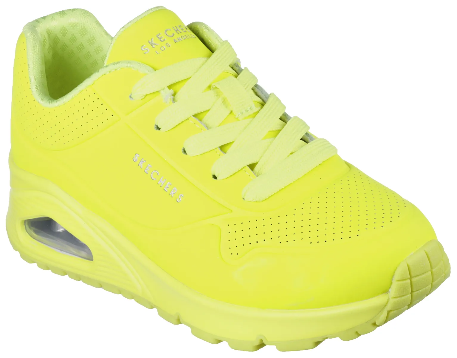 

Детские кроссовки Skechers на платформе "UNO GEN1 - NEON GLOW", кроссовки на танкетке, шнуровка, кроссовки с неоновым свечением Skechers Kids, желтый