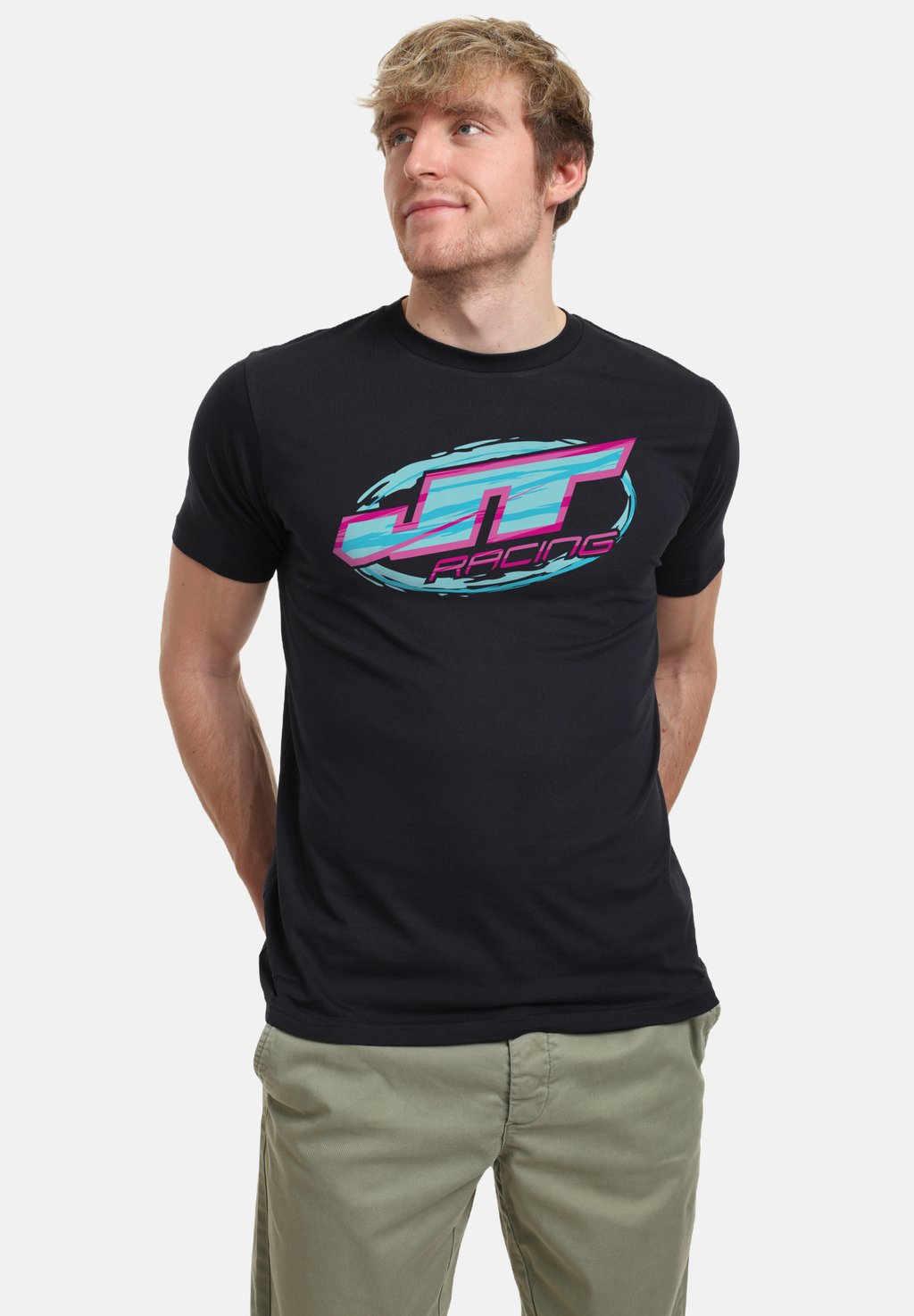 

Футболка с принтом RACING AND LOGO Henry Tiger, темно-синий