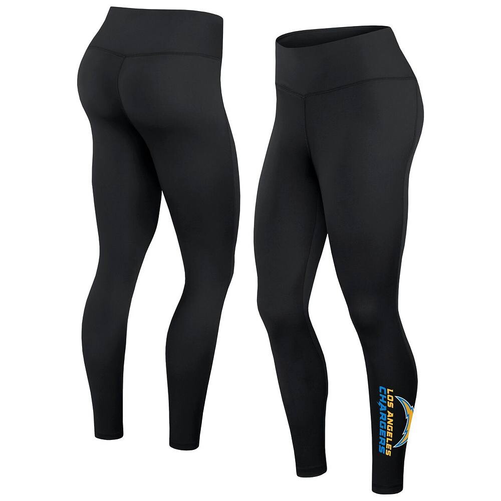 

Черные женские многослойные леггинсы с надписью Fanatics Los Angeles Chargers, цвет Chg Black