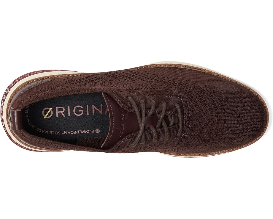 Мужские оксфорды Cole Haan Original Grand Energy Weave Stitchlite Wing, Chocolate Raisin/Claret/Ivory — фото 2