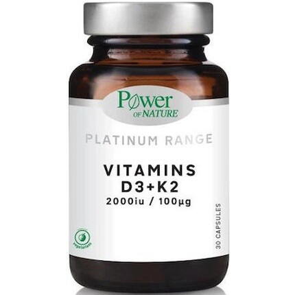 

Платиновые витамины D3 K2 2000 МЕ 100 мг - 30 капсул Power Health