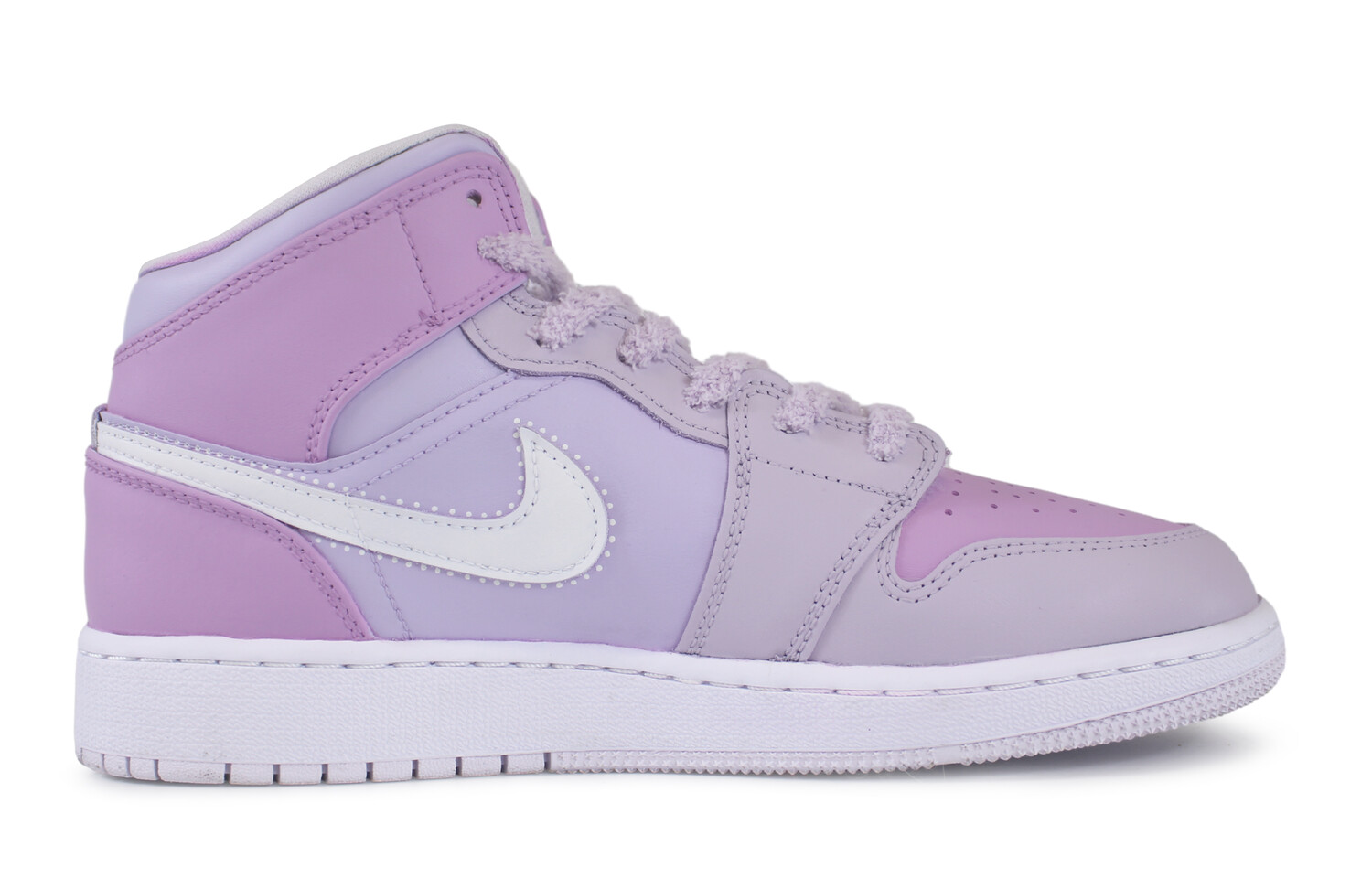 

Кроссовки Air Jordan 1 Vintage Basketball Shoes Women's Mid-top White, фиолетовый