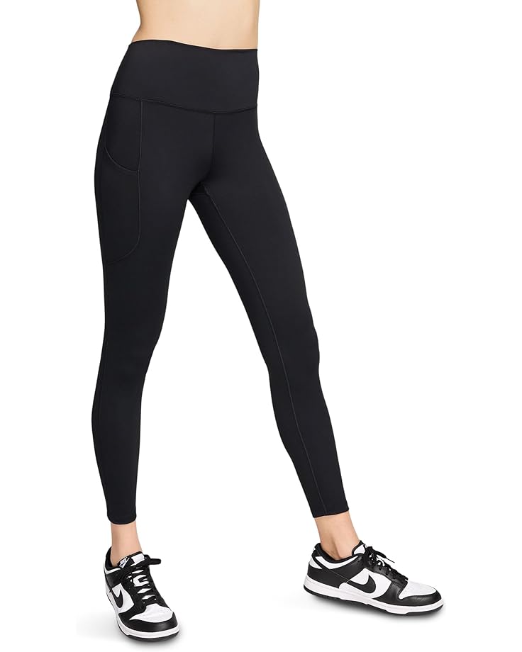 

Брюки Nike High-Waisted 7/8 Leggings with Pockets, черный