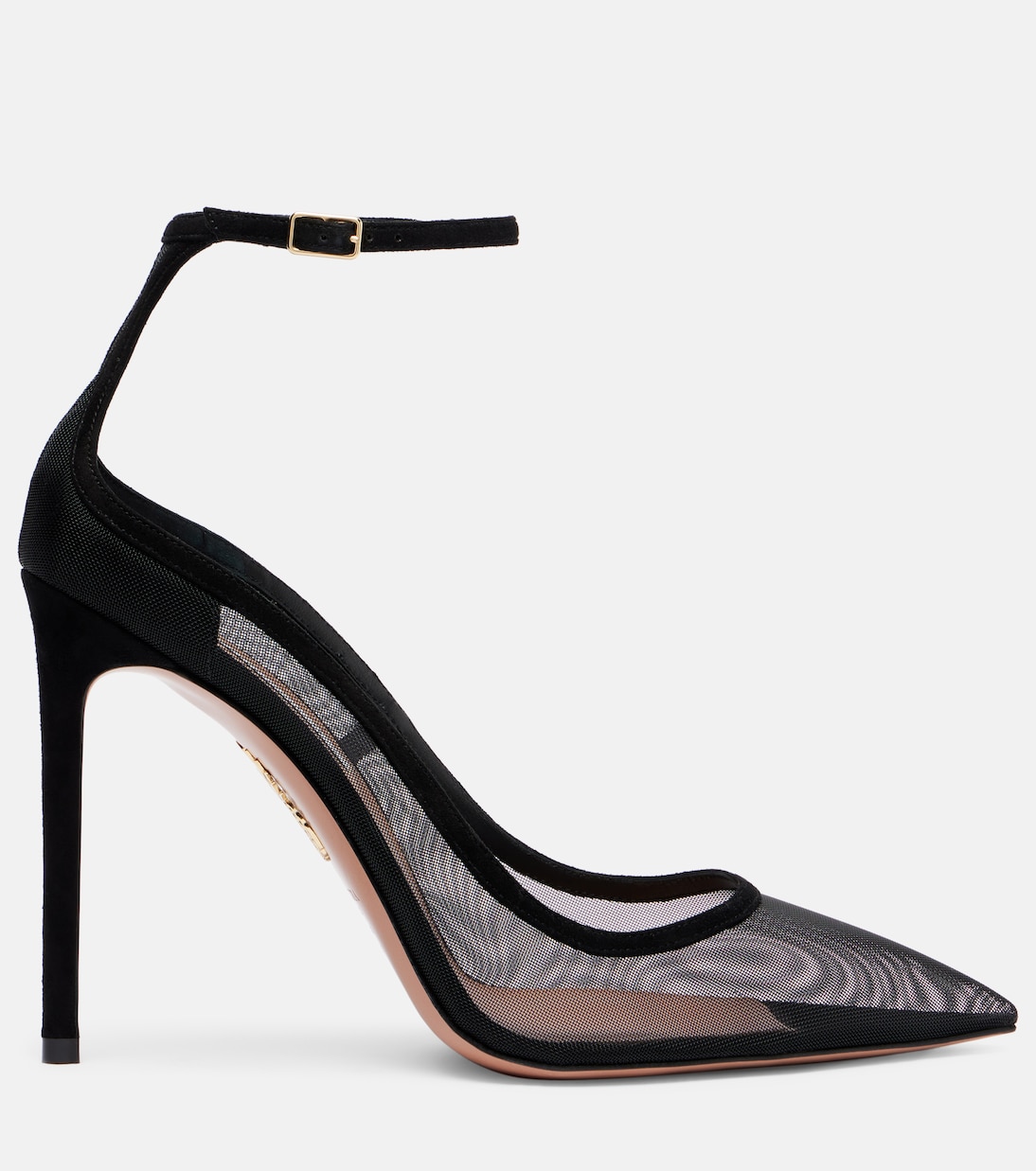 Чувственные чулки Love Affair 105 mesh Aquazzura, черный — фото 4
