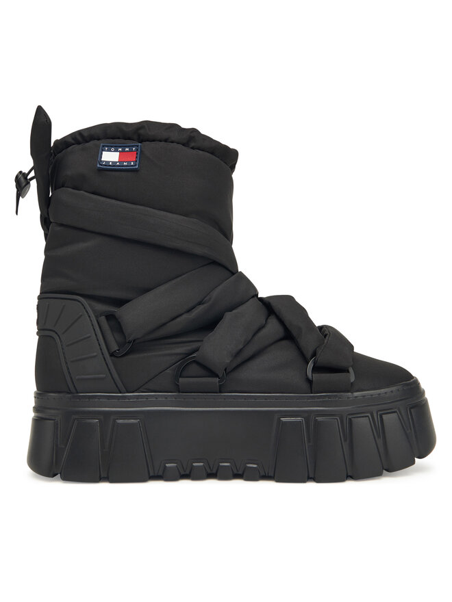 Зимние сапоги Tjw Chunky Snow Boot Nylon EN0EN02842 Tommy Jeans, черный