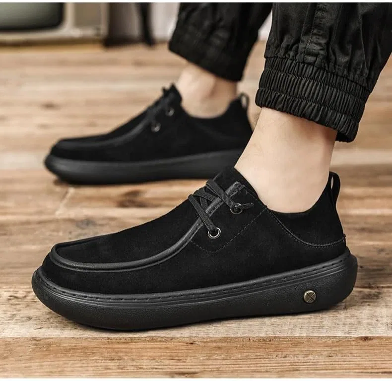 Мокасины мужские Ultra Lightweight, Foam Cushioned Footbed, Moc Toe Design, черные Cibenf — фото 2