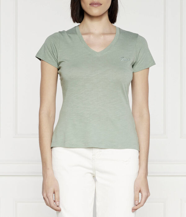 

Футболка Guess Jeans SS VN Slubby, зеленый