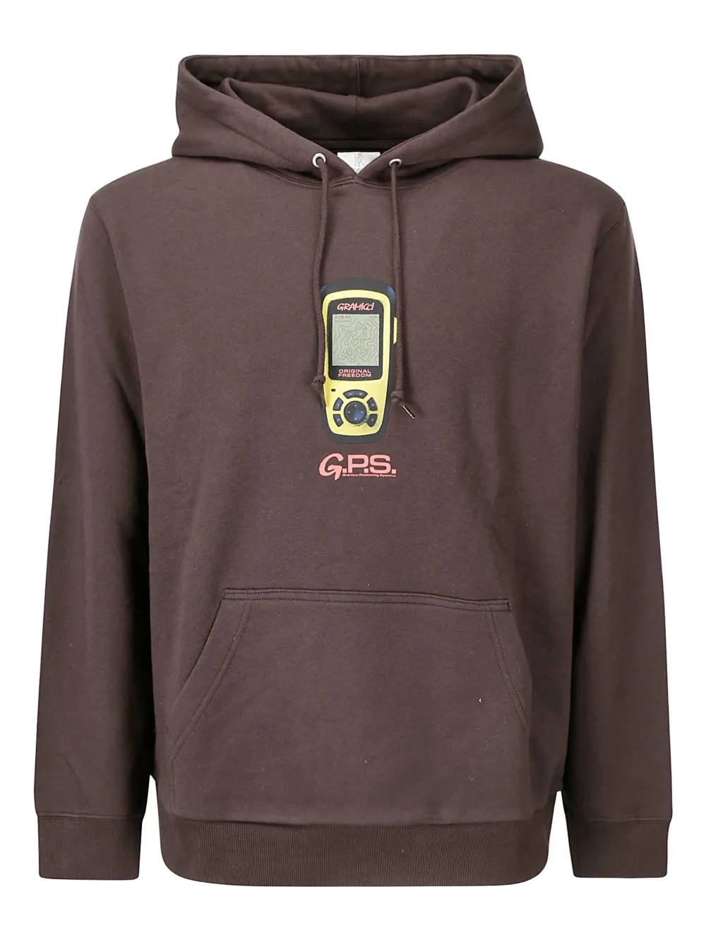 

Худи с графичным принтом Gramicci, коричневый